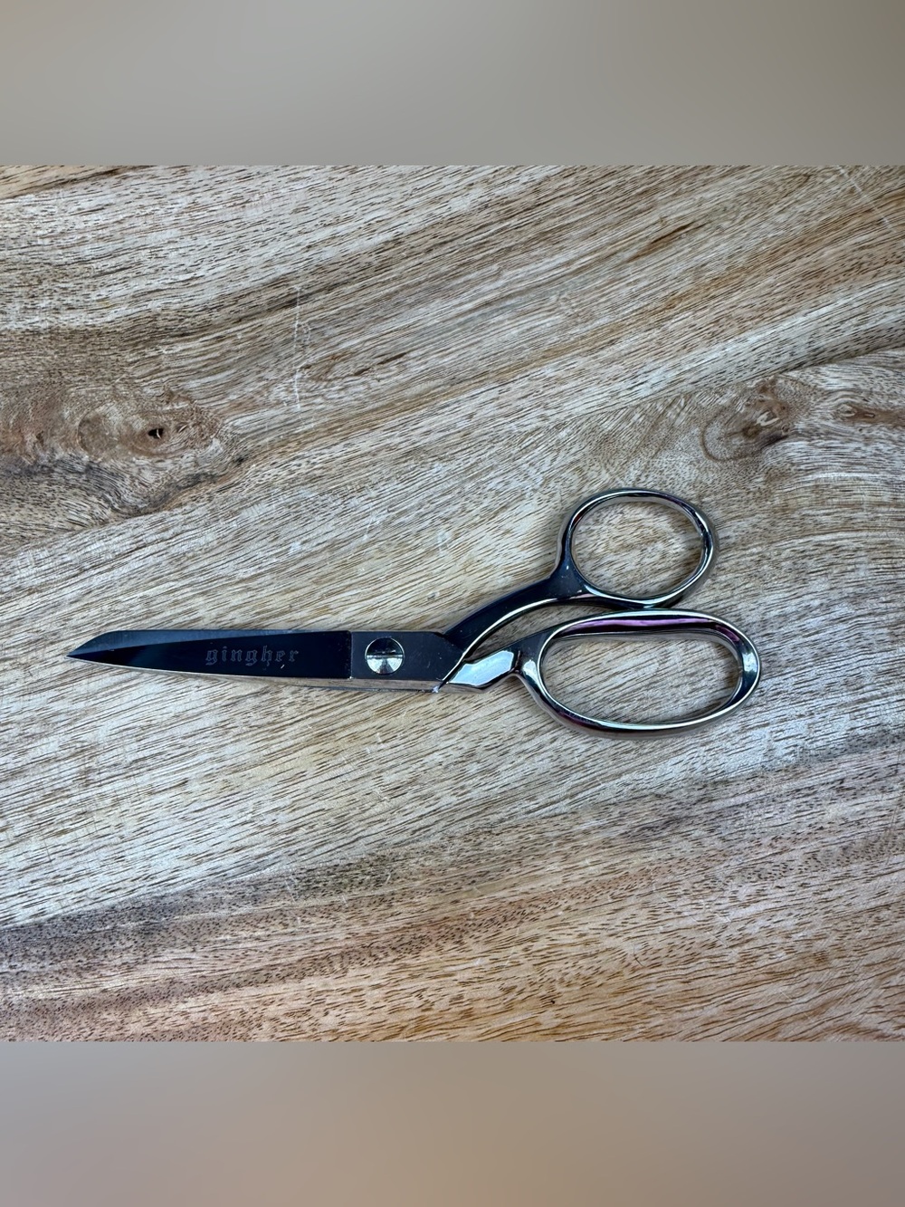 Gingher Italy Sewing Scissors Chrome Embroidery Shears 5.5”